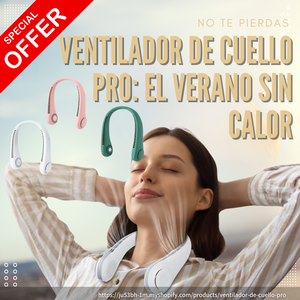 Ventilador de Cuello PRO: Frescura Personalizada, Donde Quieras Que Estés